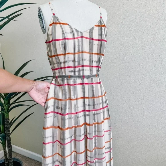 Sold! Broadway & Boom Pleated Pocket Maxi Dress sz 0 - Picture 4 of 8